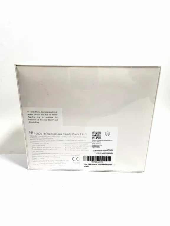 KAMERA WIFI XIAOYI YI HOME 2 FULLHD LED IR (DZIEŃ/NOC) NIANIA BIAŁA