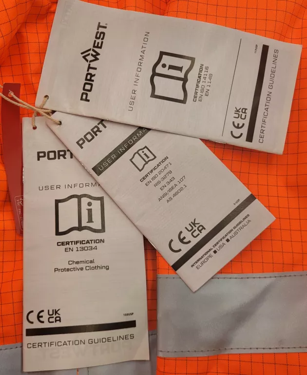 KURTKA OSTRZEGAWCZA TRUDNOPALNA ANTYSTATYCZNA R. L PORTWEST S773 BIZFLAME