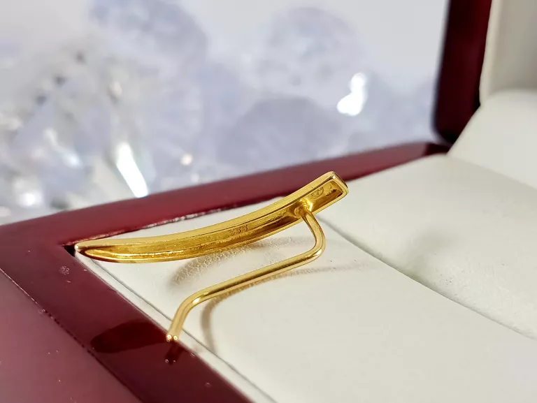 ORYGINALNE ZŁOTE KOLCZYKI KŁY PRZECIĄGANE 333 1,02G 23MM