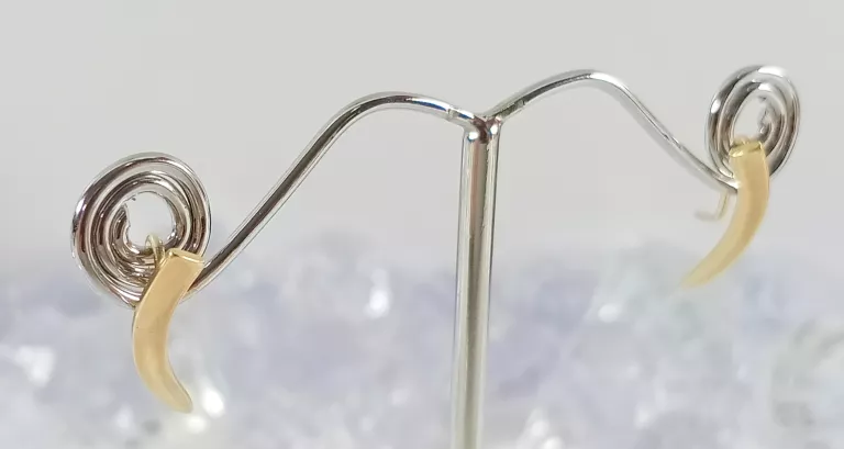 ORYGINALNE ZŁOTE KOLCZYKI KŁY PRZECIĄGANE 333 1,02G 23MM