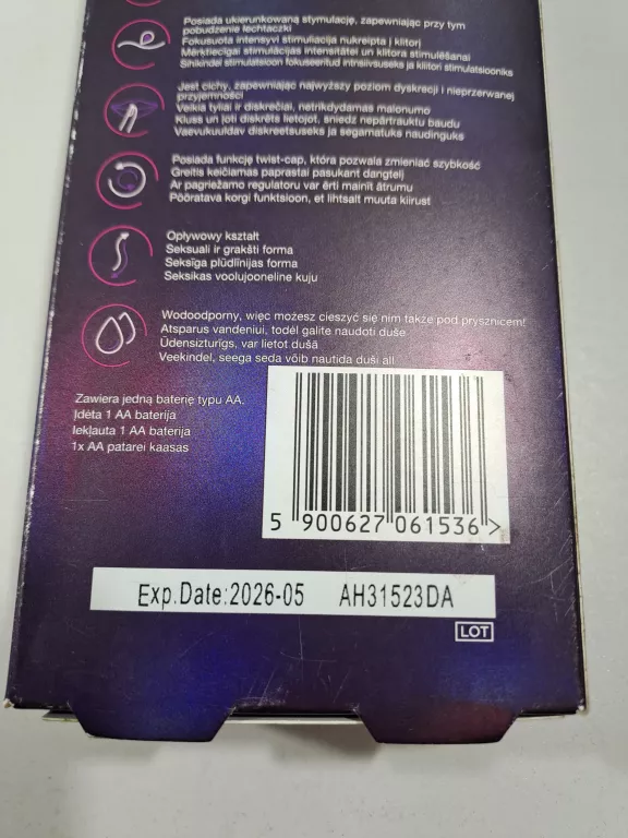 DUREX WIBRATOR INTENSE PURE FANTASY 16 CM MASAŻER 5900627061536