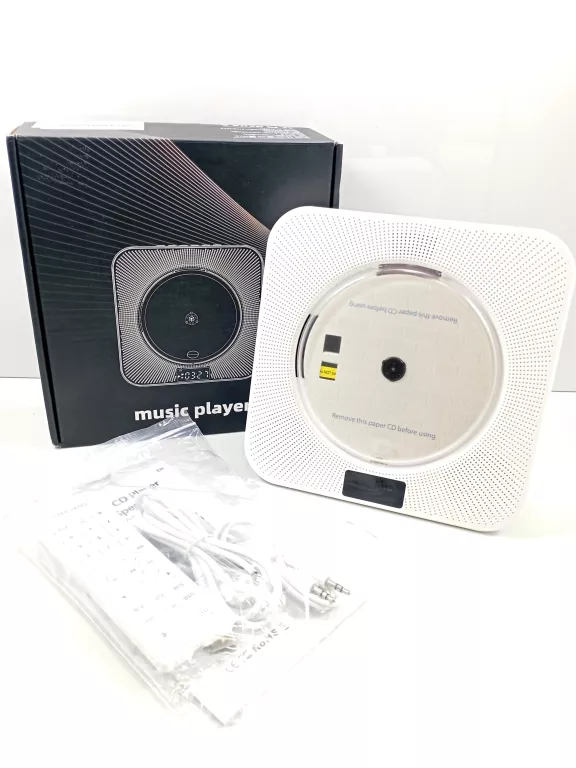 PRZENOŚNY ODTWARZACZ CD Z BATERIĄ AUX USB FM LCD