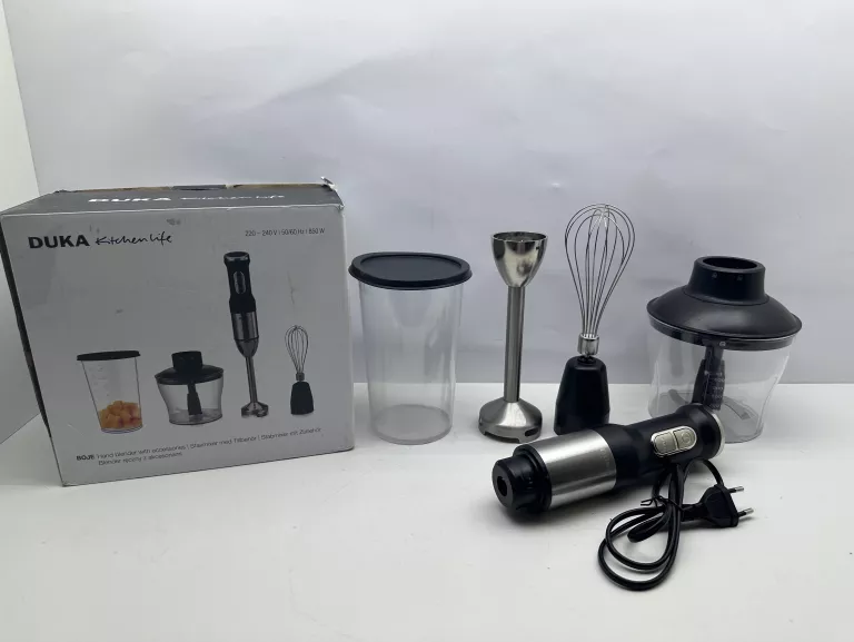 DUKA BOJE 850W BLENDER RĘCZNY Z AKCESORIAMI CZARNY