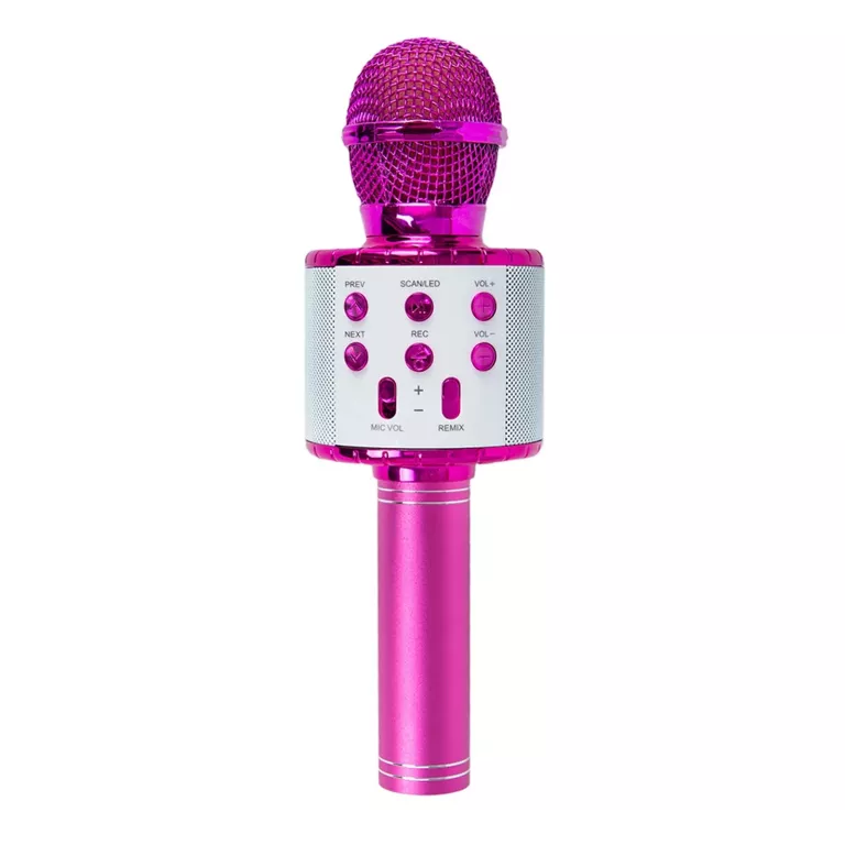 MIKROFON DLA DZIECI BEZPRZEWODOWY KARAOKE RÓŻOWY 7381398