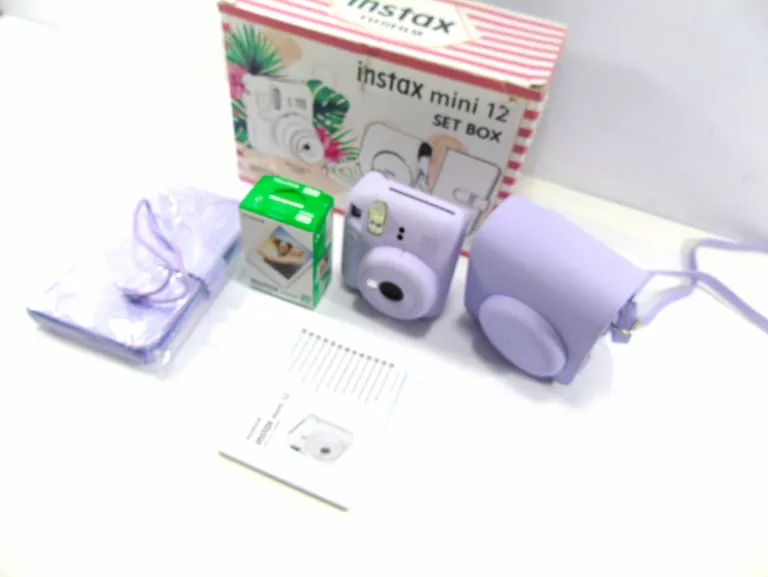 APARAT NATYCHMIASTOWY INSTAX MINI 12 KPL + NOTES + WKŁADY 20 SZT.