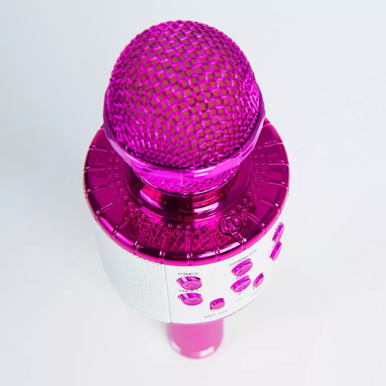 MIKROFON DLA DZIECI BEZPRZEWODOWY KARAOKE RÓŻOWY 7381398
