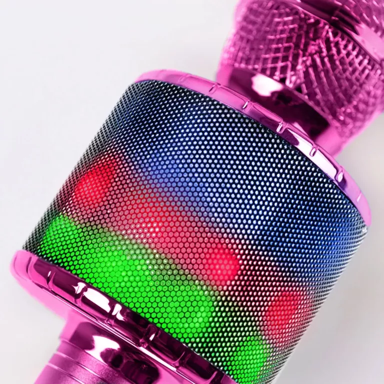 MIKROFON DLA DZIECI BEZPRZEWODOWY KARAOKE RÓŻOWY 7381398