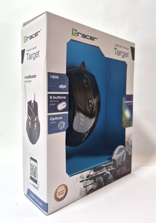 MYSZKA TRACER Z 6CIOMA PRZYCISKAMI I ROLKĄ