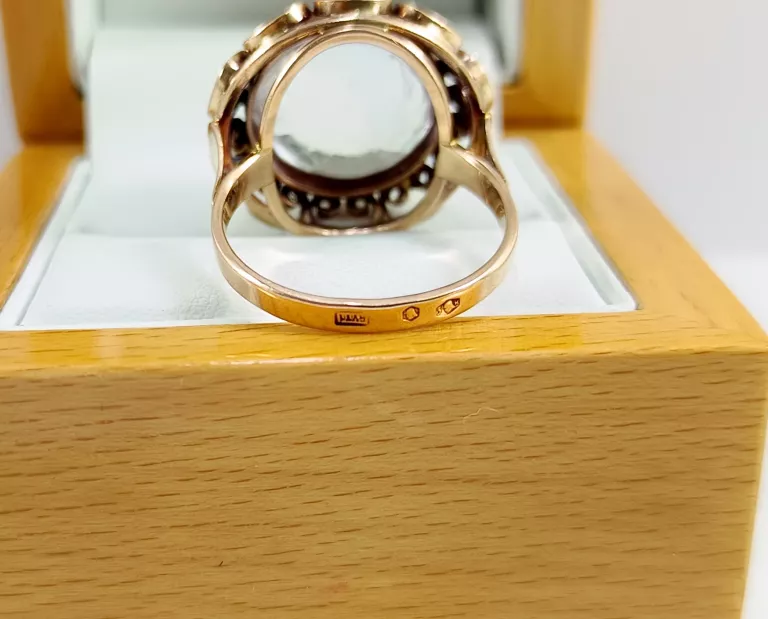 ZŁOTY PIERŚCIONEK RYTOSZTUKA P585 8,92G R23