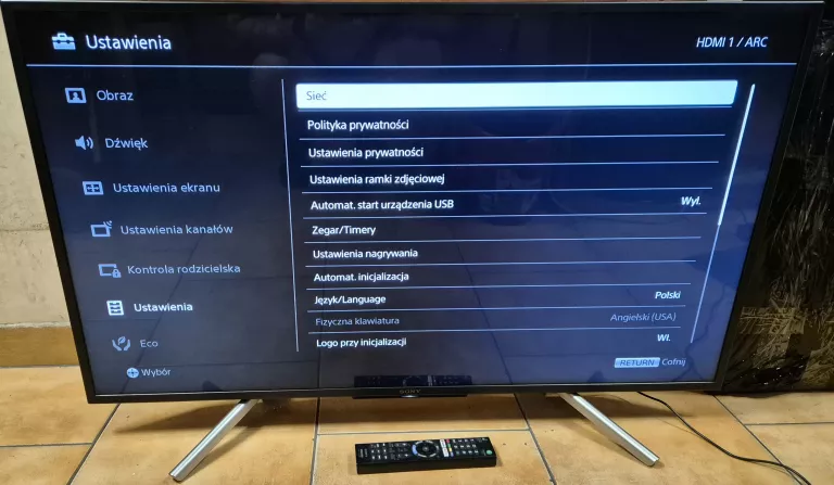 TELEWIZOR SONY BRAVIA 43WF660