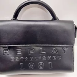 TOREBKA DAMSKA  REPLAY FW3163.000.A0365B MAŁA CZARNA