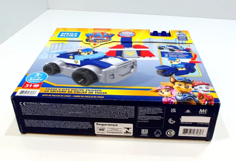 MEGA BLOKS PSI PATROL RADIOWÓZ CHASE KLOCKI ZESTAW KLOCKÓW DLA DZIECI +3 L