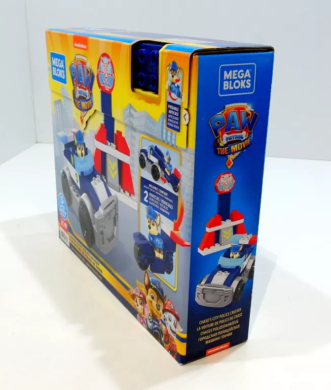 MEGA BLOKS PSI PATROL RADIOWÓZ CHASE KLOCKI ZESTAW KLOCKÓW DLA DZIECI +3 L