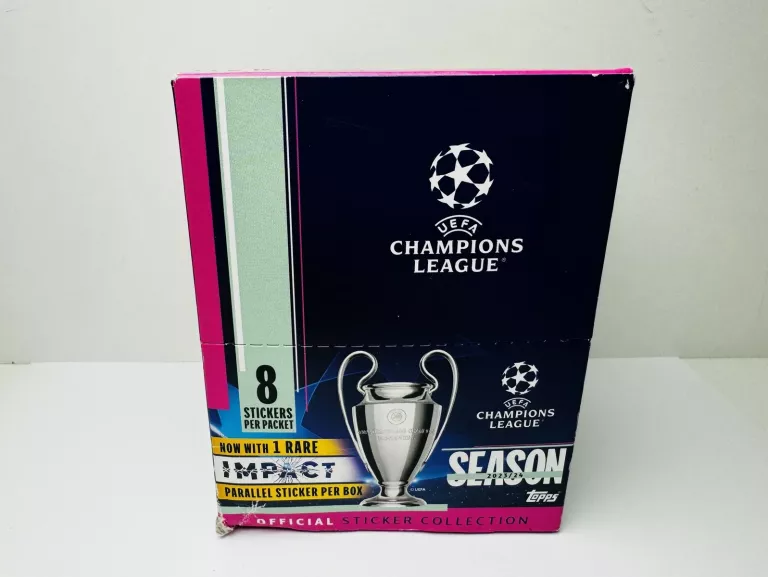 UEFA CHAMPIONS LEAGUE LIGA MISTRZÓW 2023/2024 NAKLEJKI 51 SASZETEK