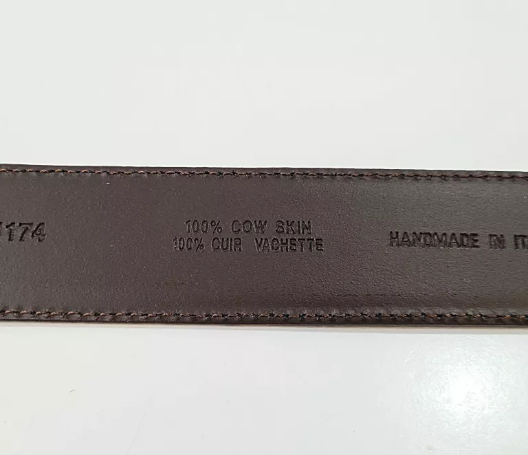 PASEK HUGO BOSS BRĄZOWY SKÓRZANY 110-42