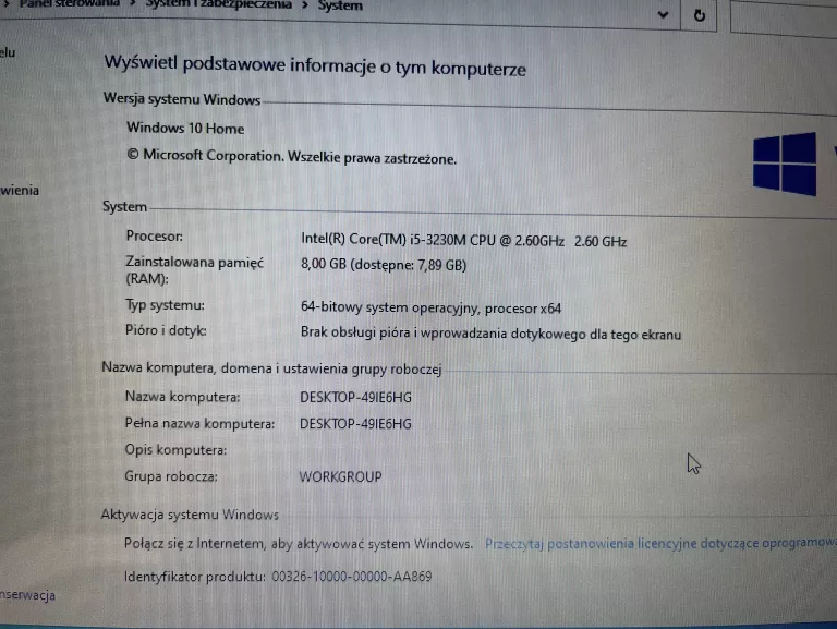 LAPTOP 17,3" ASUS X75V I5-3230M 8/750GB GEFORCE GT 740M