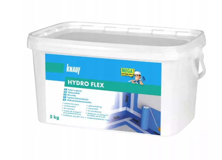 FOLIA W PŁYNIE KNAUF HYDRO FLEX HYDROIZOLACJA 5KG