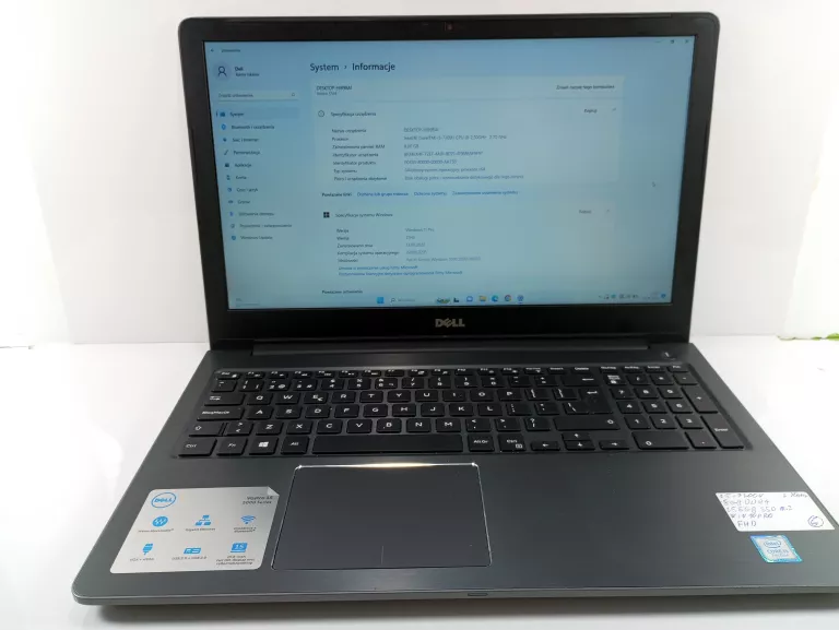 LAPTOP DELL VOSTRO 15 5000 8/256 GB WIN10PRO I5