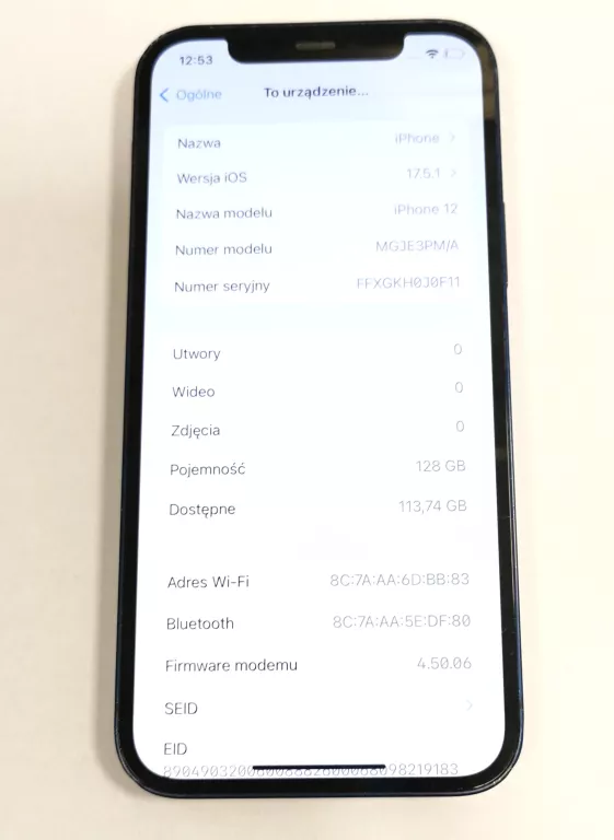 TELEFON IPHONE 12 128GB
