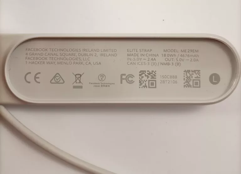 PASEK OCULUS QUEST 2 ELITE STRAP + BATERIA + PUDEŁKO