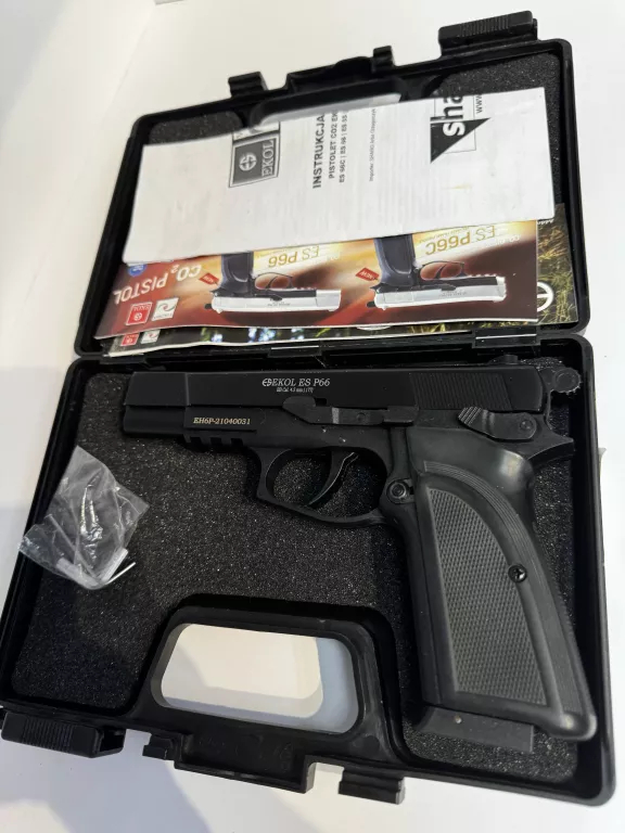 WIATRÓWKA / PISTOLET EKOL ES P66 4,5MM / CO2 / WALIZKA