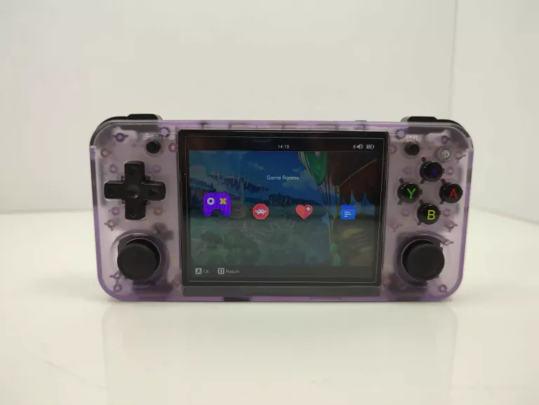 KONSOLA DO GIER RETRO ANBERNIC RG35XX H WIFI 5G 64GB FIOLETOWYM