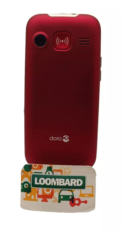 TELEFON KOMÓRKOWY DORO PRIMO 366 CZERWONY