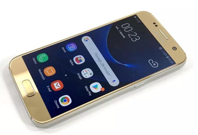 SMARTFON SAMSUNG GALAXY S7 4/32GB ZŁOTY - GUBI SIEĆ / GRZEJE SIĘ!!