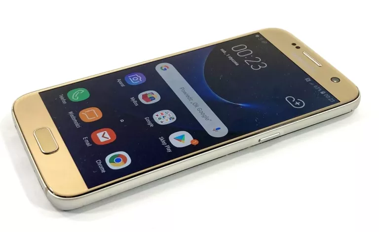 SMARTFON SAMSUNG GALAXY S7 4/32GB ZŁOTY - GUBI SIEĆ / GRZEJE SIĘ!!