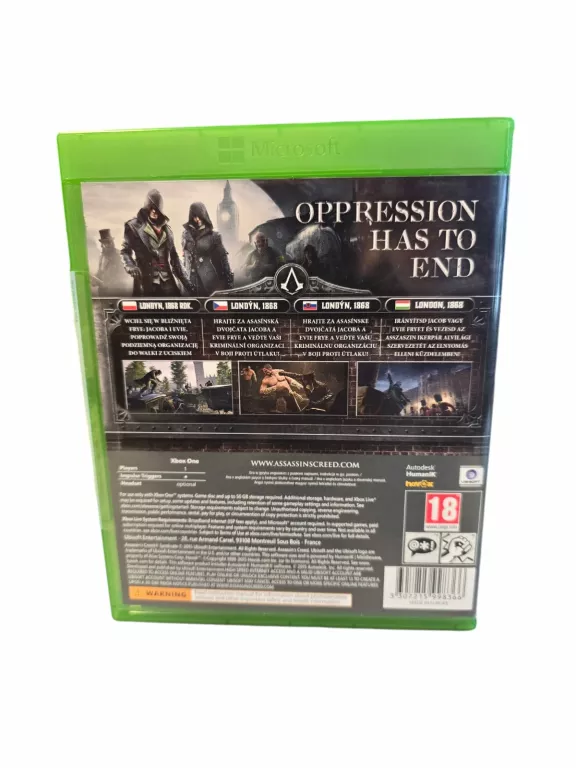 GRA ASSASSINS CREED SYNDICATE XBOX ONE