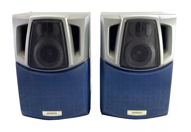 ELEGANCKIE KOLUMNY GŁOŚNIKOWE PÓŁKOWE AIWA SX-NSZ202