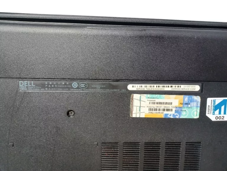 LAPTOP DELL P28F + ŁADOWARKA