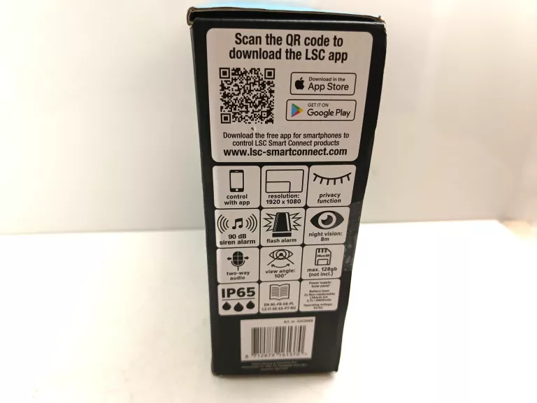 KAMERA SOLARNA ZEWNĘTRZNA WI-FI APLIKACJA LSC SMART, ALARM 90DB, 1920X1080