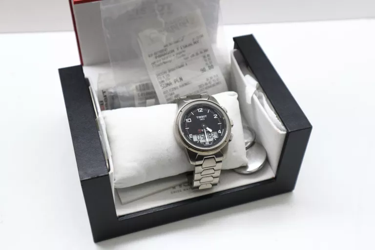 SZWAJCARSKI ZEGAREK KWARCOWY TISSOT T-TOUCH II BRUSHED TITANIUM T047.420.4