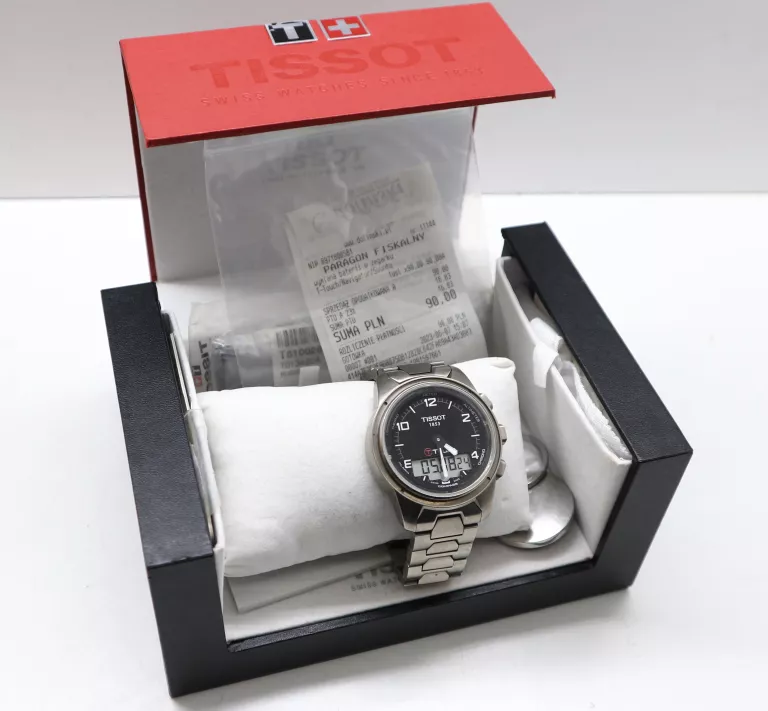 SZWAJCARSKI ZEGAREK KWARCOWY TISSOT T-TOUCH II BRUSHED TITANIUM T047.420.4