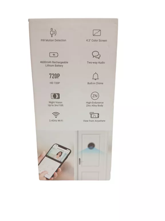 WIZJER EZVIZ DP1C WIFI JUDASZ Z KAMERĄ DETEKCJA