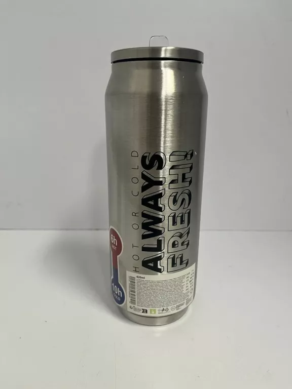 KUBEK TERMICZNY TEDI SREBRNY 420 ML