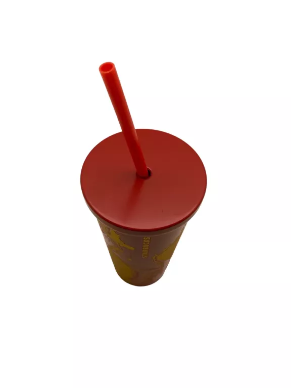 KUBEK TERMICZNY CZERWONY Z SŁOMKĄ STARBUCKS 500 ML