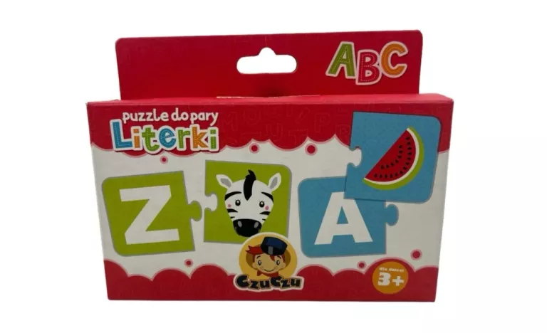 CZUCZU PUZZLE DO PARY LITERKI 3+
