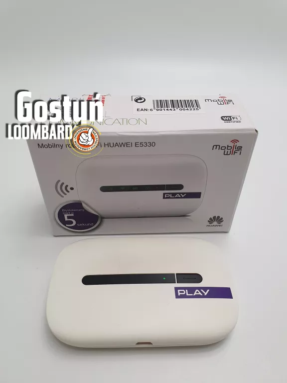 MOBILNY ROUTER WIFI HUAWEI E5330 3G HSPA+ 802.11B/G/N E5330BS BIAŁY