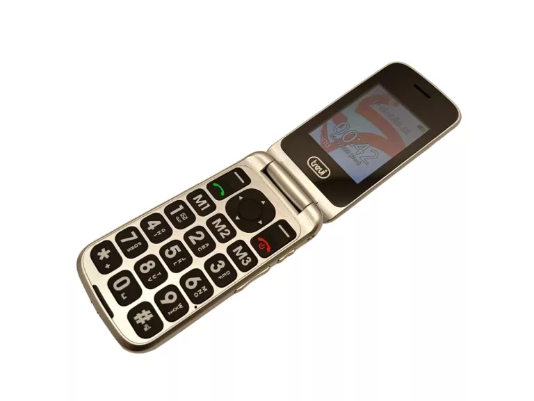 TELEFON KLAWISZOWY Z KLAPKĄ DUŻE KLAWISZE TREVI FLEX PLUS 55 BEZ SIMLOCKA