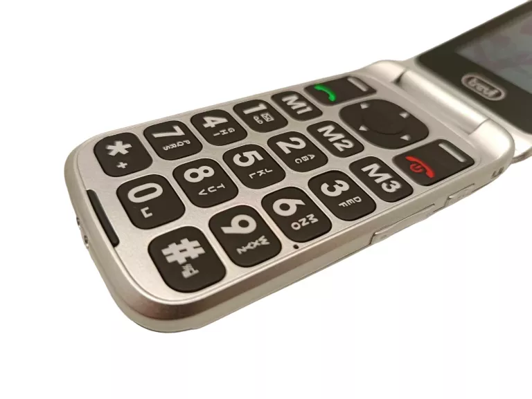 TELEFON KLAWISZOWY Z KLAPKĄ DUŻE KLAWISZE TREVI FLEX PLUS 55 BEZ SIMLOCKA