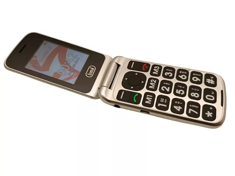 TELEFON KLAWISZOWY Z KLAPKĄ DUŻE KLAWISZE TREVI FLEX PLUS 55 BEZ SIMLOCKA