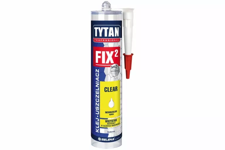 KLEJ MONTAŻOWY FIX2 CLEAR TYTAN PROFESSIONAL BEZBARWNY 290 ML