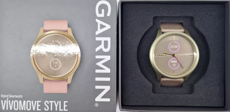 GARMIN VIVOMOVE STYLE + PUDEŁKO SUPER STAN!