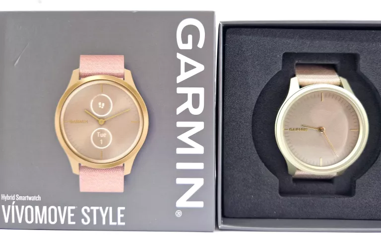 GARMIN VIVOMOVE STYLE + PUDEŁKO SUPER STAN!