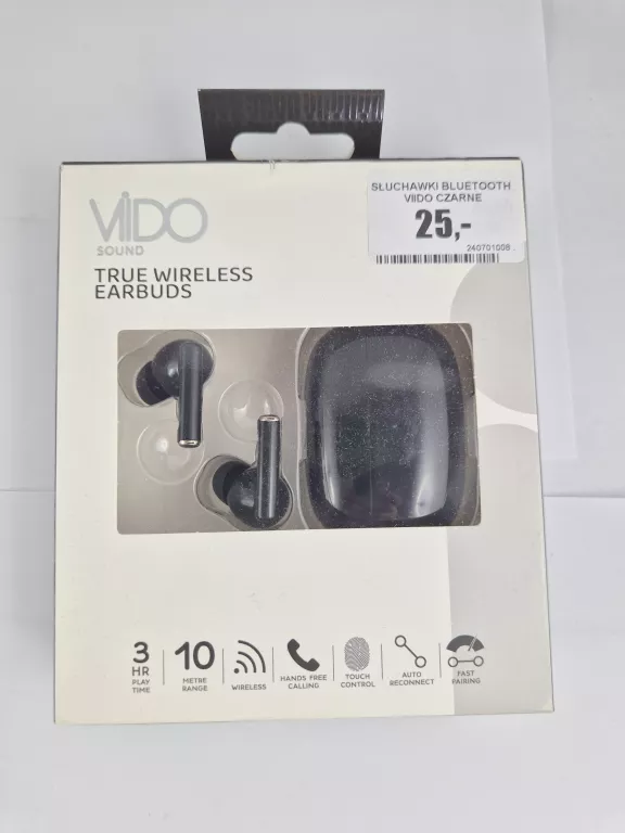 SŁUCHAWKI BLUETOOTH VIIDO CZARNE