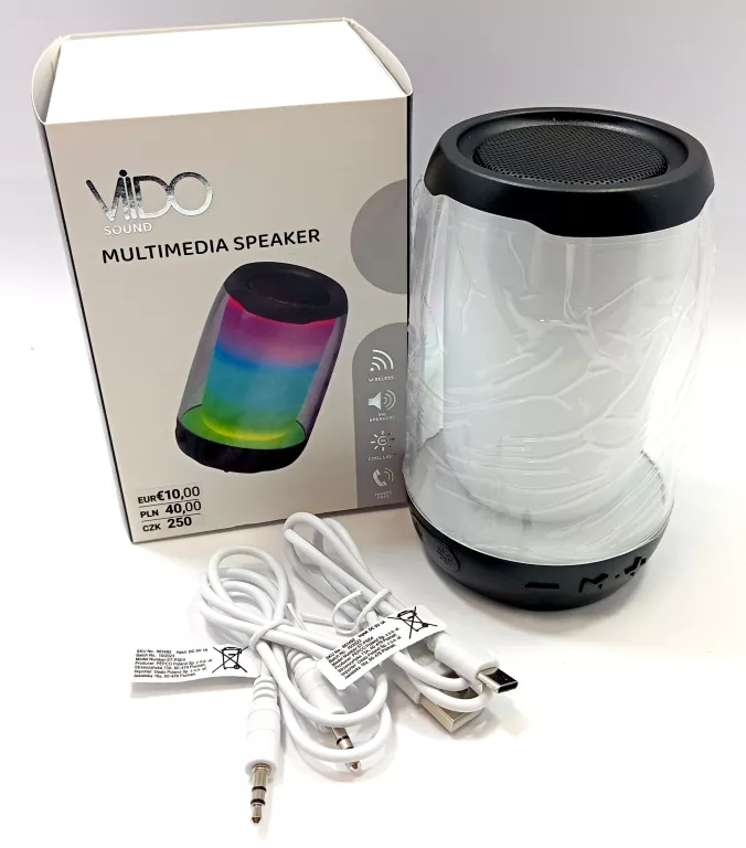 GŁOŚNIK BLUETOOTH MONSTER SPEAKER VIDO JAK NOWY!