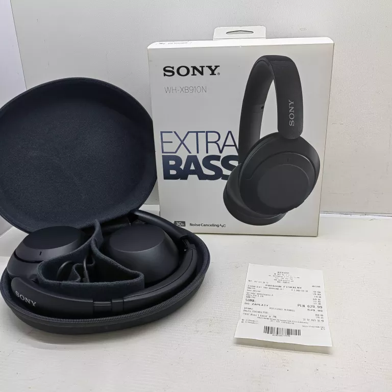 SŁUCHAWKI BEZPRZEWODOWE SONY WH-XB910N EXTRA BASS KOMPLET