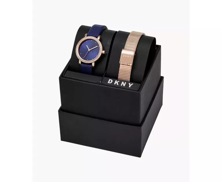 ZEGAREK DAMSKI Z CYRKONIAMI DKNY SOHO NY2974 28 MM + BRANSOLETA
